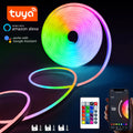 RGB неонова LED лента 1/2/3/5M IP65 водоустойчива DIY USB неонова лента Tuya приложение дистанционно управление гъвкава лента за домашен декор осветление