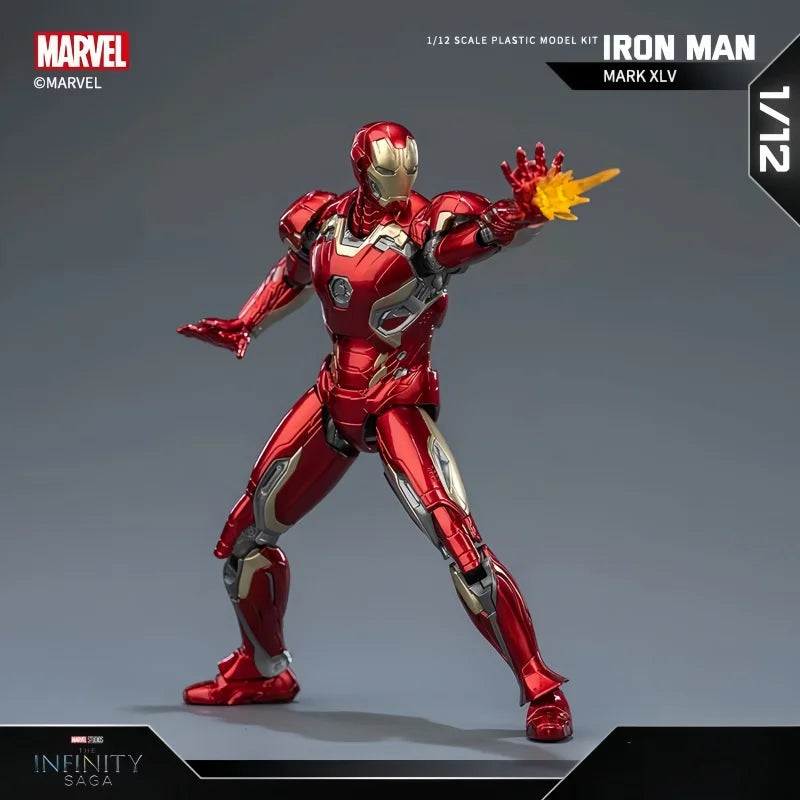 2025 New Original Fondjoy Iron Man MK45 Model Kit 1/12 Infinity Saga Ironman Assembly ABS Joint Movable Kid Toy Customized Gifts