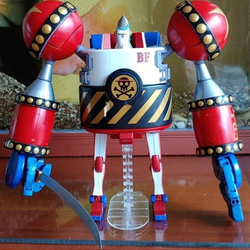 Bandai One Piece Model Kit General Franky Action Figure Building Kit Anime Figures Collectibles Model Toys Boys Birthday Gift