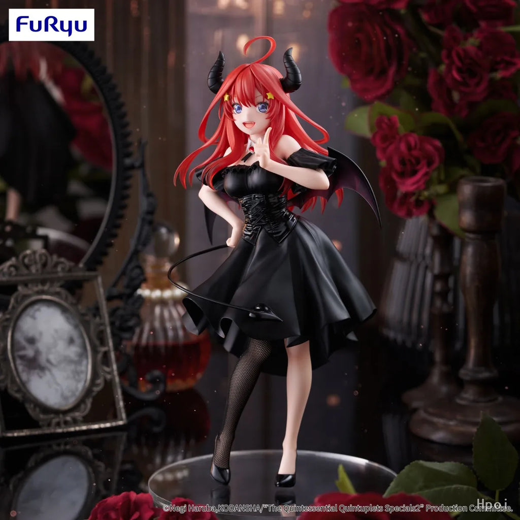 In Stock Genuine Furyu Bicute Dark Figure The Quintessential Quintuplets Nakano Ichika Nakano Nino Little Devil Collectibles Toy
