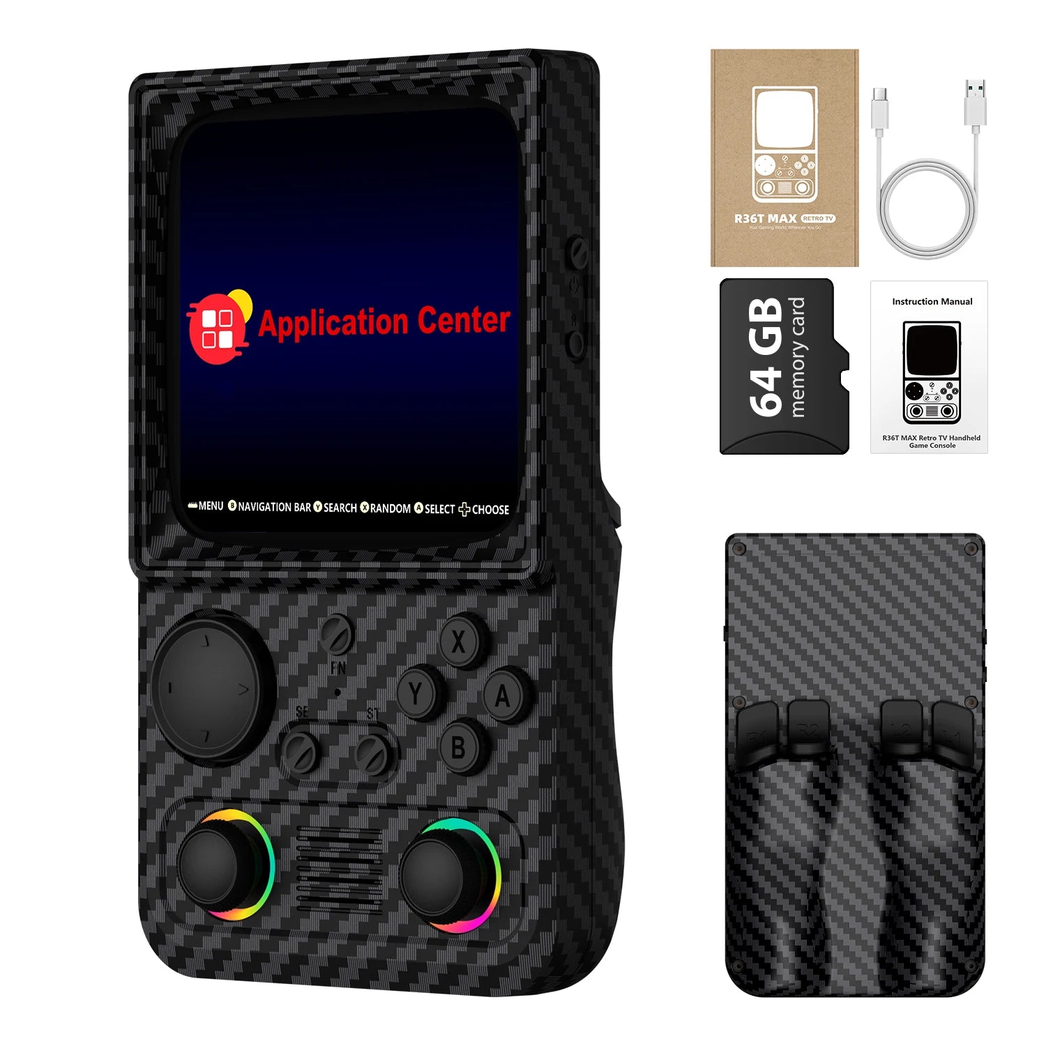 AISLPC R36T MAX Retro Handheld Game Console EmuEMEC System 20000+Games 4.0'' IPS Screen Supports 5G Portable Pocket Video Player