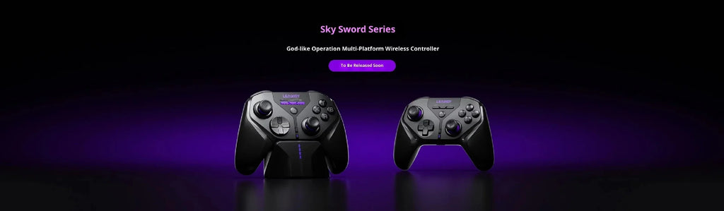 Leadjoy Skysword Gamepads Wireless Game Controller 12bit TMR Joystick Linear Trigger Gamepad with Vibrating Mmotor For NS1/2 PC