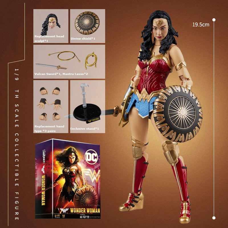 Fondjoy DC Movie Batman Joker Wonder Woman Superman Cyborg Harley Quinn 1/9 Scale Action Figure Collectible Model Boys Toys Gift