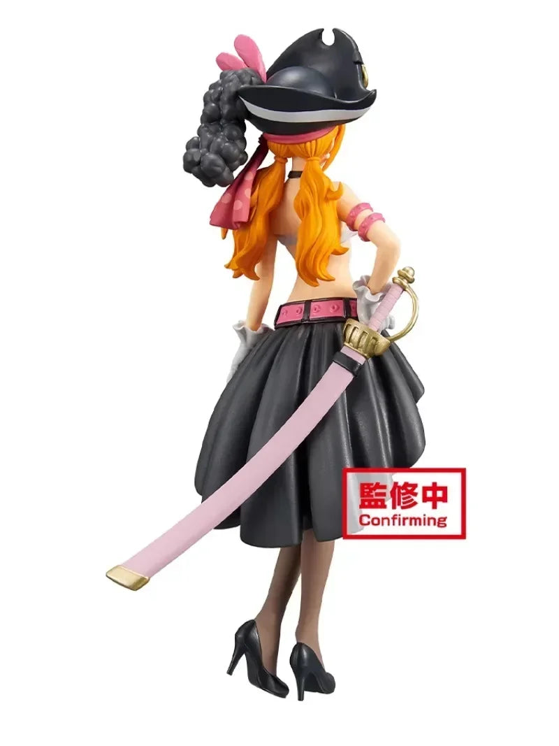 In Stock Bandai Original BANPRESTO Anime ONE PIECE FILM RED DXF Nami PVC Figure Action Figures Model Toys WY