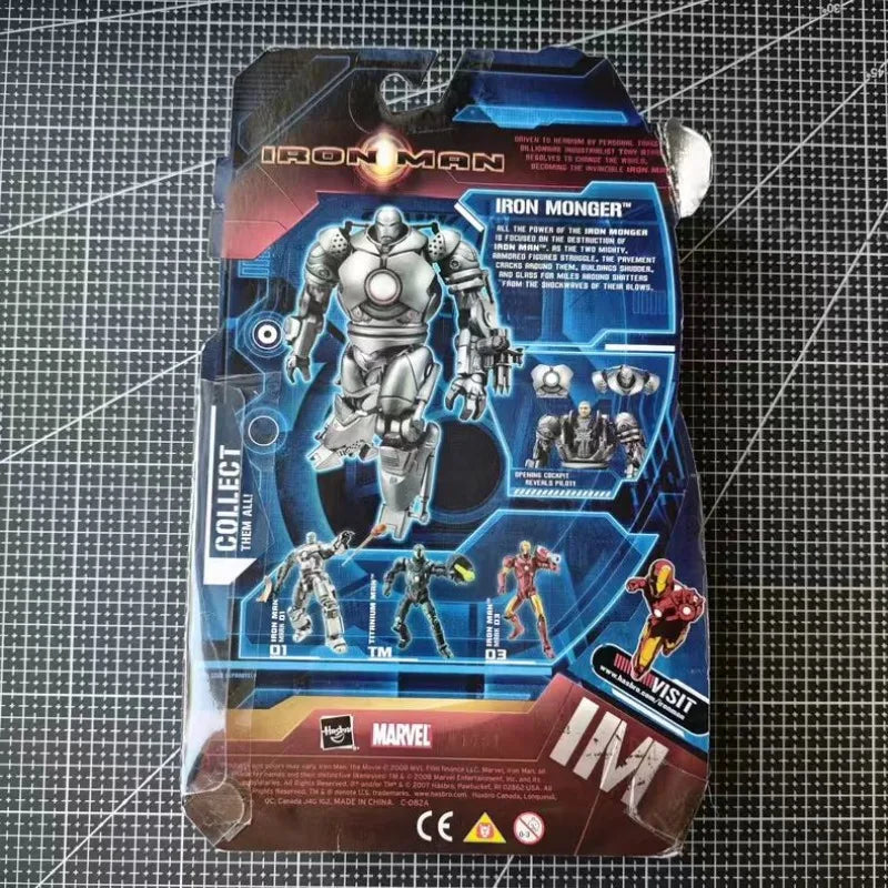 Original Hasbro MARVEL IRON MAN IRON MONGER Anime Figure Toy Collection Model