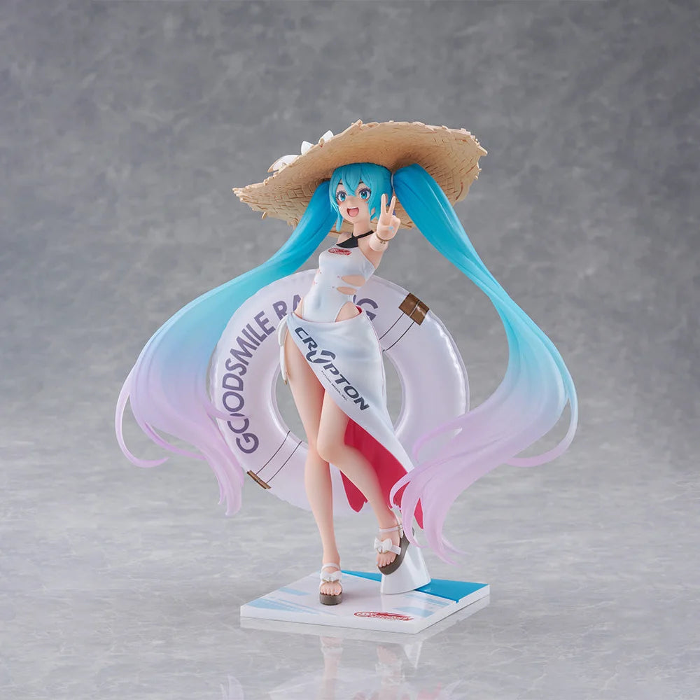 100% Original in Stock FuRyu Tenitol Vocaloid Hatsune Miku Racing Miku 2024 Tropical Ver. Anime Figure Action Figure Collection