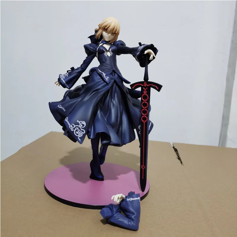 24см Fate Grand Order Altria Pendragon Saber Alter Аниме момиче фигурка модел статуя момче колекция настолен декорация орнамент играчка