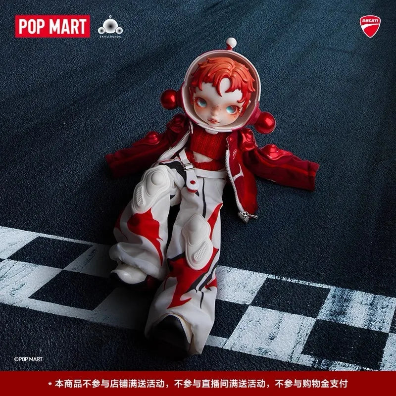 POPMART SKULLPANDA DUCATI 1/6 Action Figure Doll Fidgeting Toys Decorative Ornaments Original Xmas Series Birthday Gift