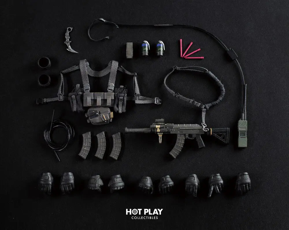 HOTP PLAY 1/12 HP001 Wolf Team Leader Action Figure Captain Wolf Hunter Deluxe Version Figures Model Doll Collection Statue Gift