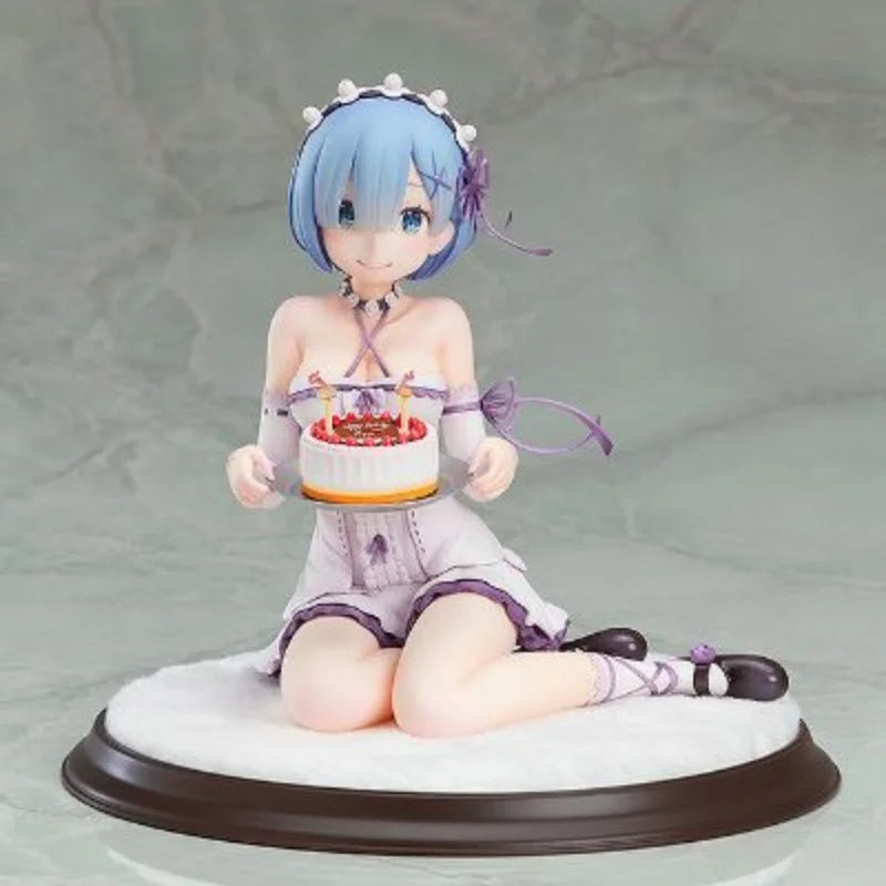 In Stock Genuine GOOD SMILE COMPANY Re:Zero Kara Hajimeru Isekai Seikatsu Rem 1/7 Birthday Cake Ver Anime Cartoon Garage Kit