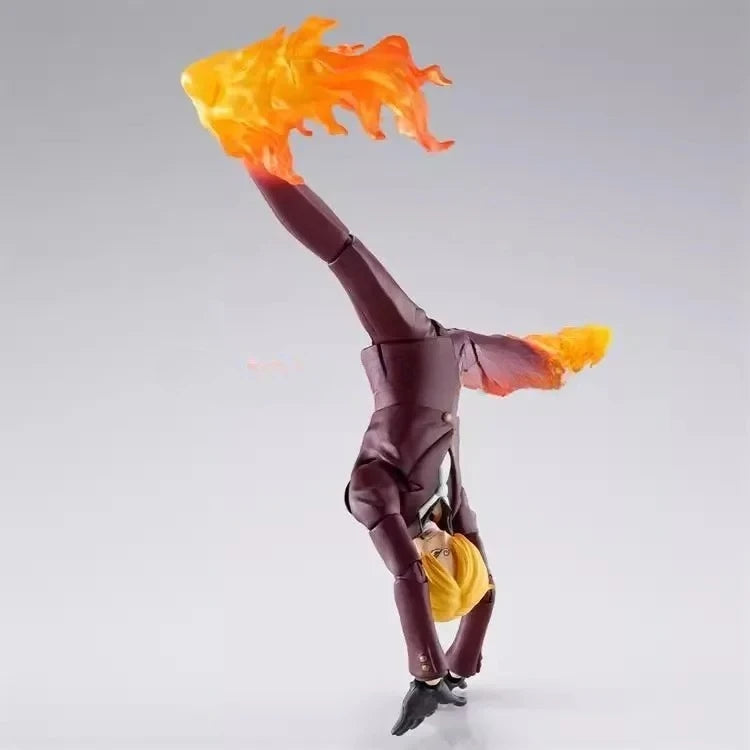 100% Original Bandai SH Figuarts SHF One Piece Sanji The Raid On Onigashima In Stock Anime Action Figure Model Toy Collection