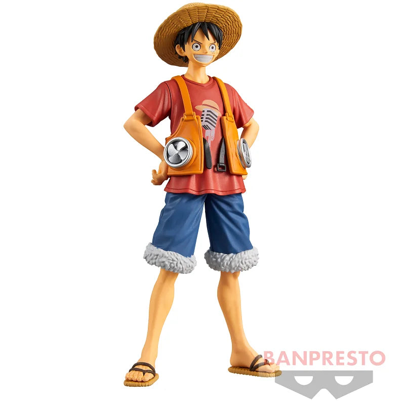 Bandai Original Banpresto Anime One Piece Film RED DXF The Grandline Men Monkey D. Luffy PVC Actionfigur Sammlermodell Spielzeug