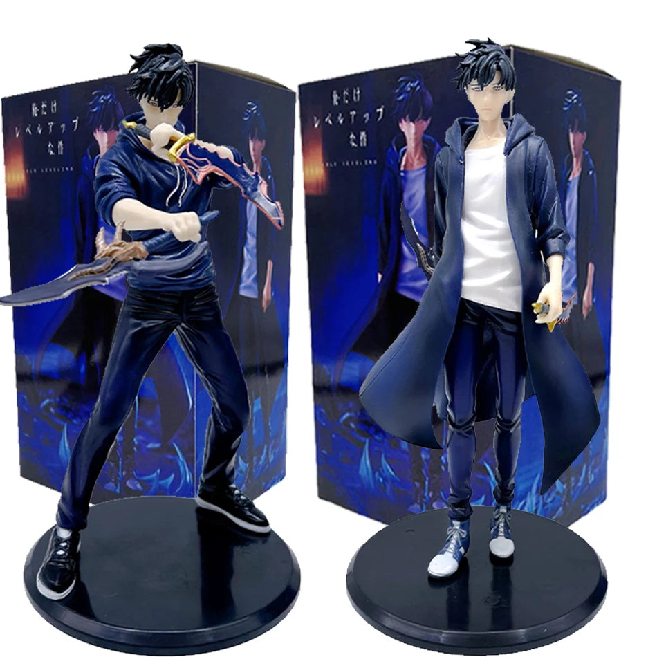 2026 New Year Gift Leveling Sung Jinwoo Hunter Form Standing Pose Collectible Figure Holiday Gift Model Toy