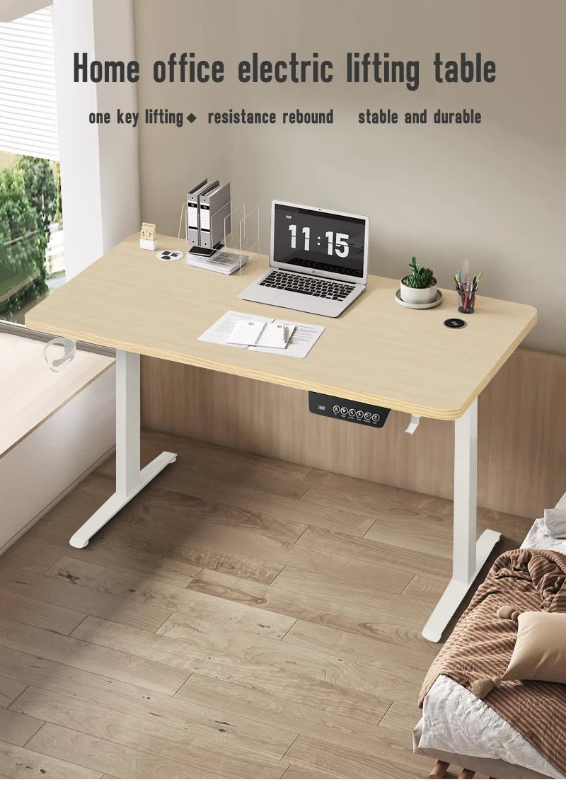 Height Adjustable Electric Standing Desk Sitting Desk Motion Desk For Home Office Protection Ergonomic Cervix Lower Spine