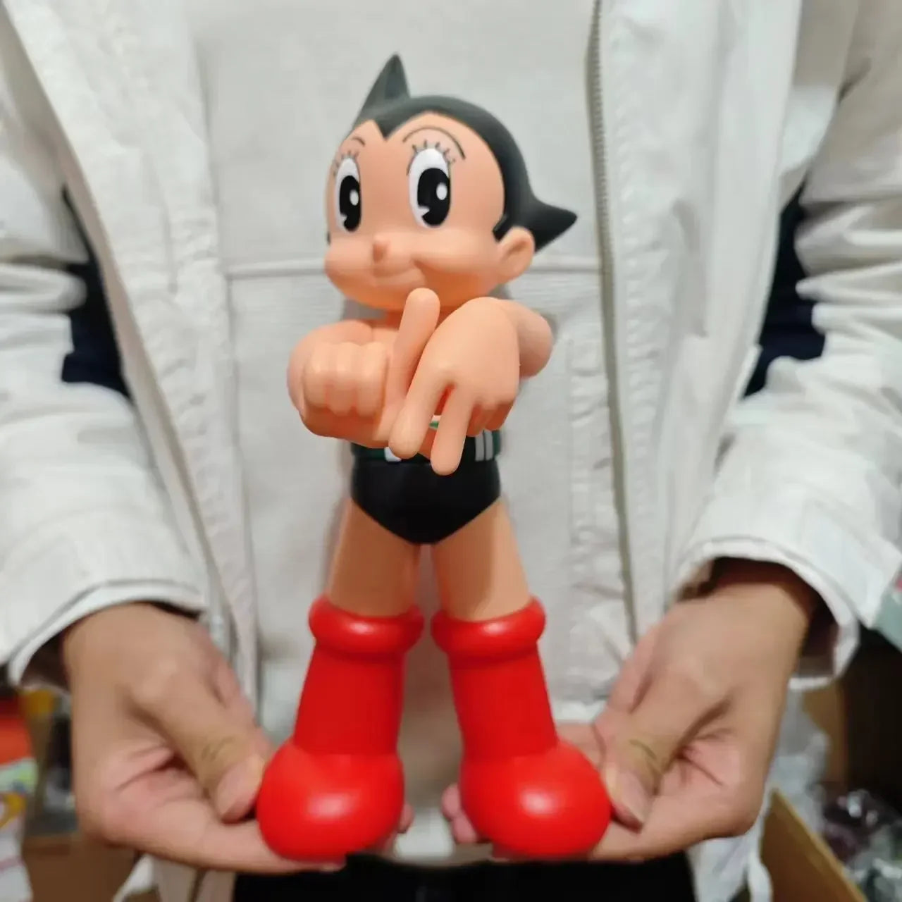 New 40CM Large Anime AstroBoy Mighty Atom Tetsuwan Atom Movable PVC Action Figures Statue Collection Model Toys Holiday Gifts