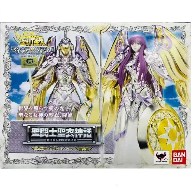 Original Bandai Edition Saint Cloth Goddess Athena Form Saint Seiya Metal Armor Action Figure High Quality in Stock