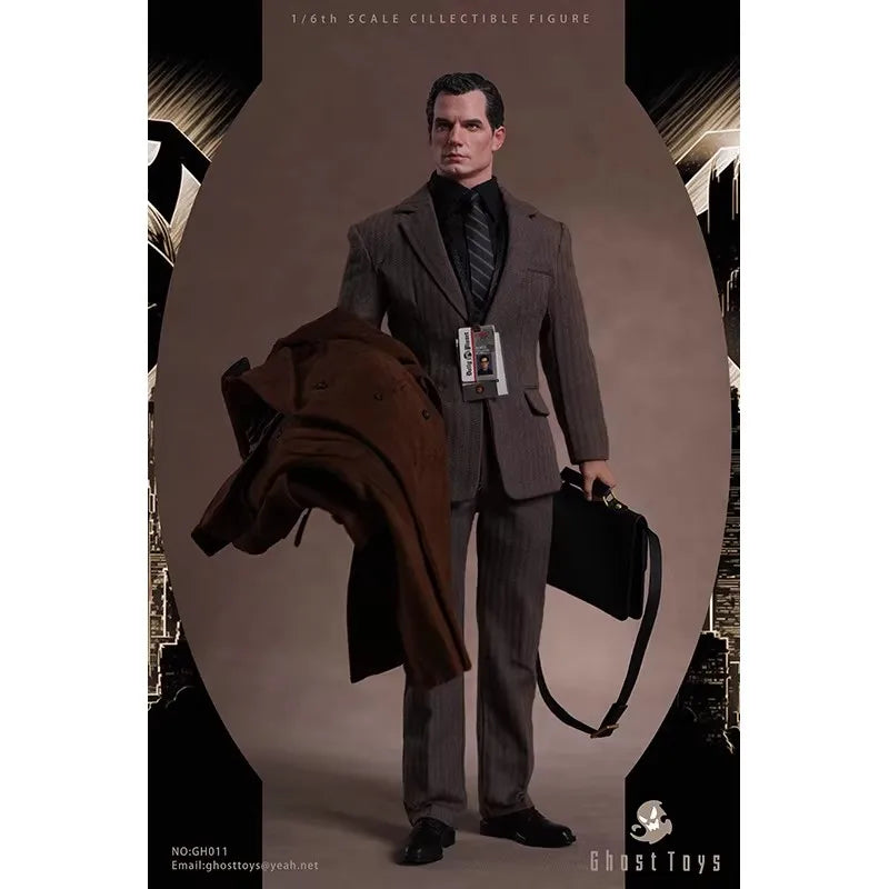 Ghost Toys 1/6 Collectible GH-010 Bruce Wayne GH-011 Super Hero Reporter Clark Kent 12“ Action Figure Full Set Model