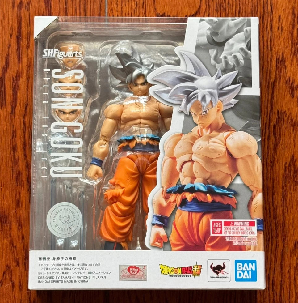 Original in Stock Bandai Dragon Ball Super S.H.Figuarts Son Goku Ultra Instinct SHF Ultra Instinct Model of Toy Action Figures