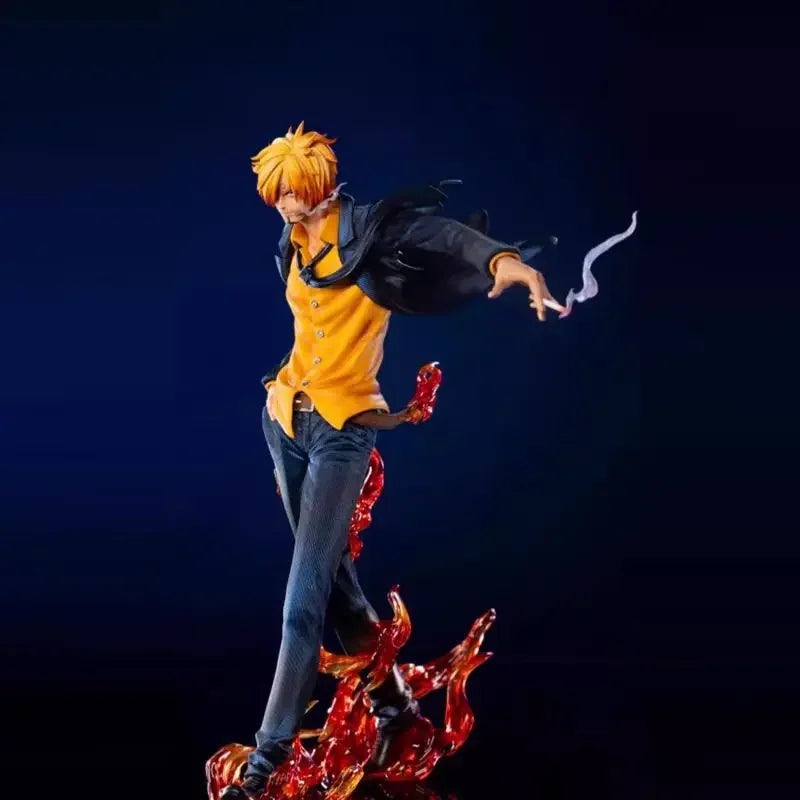 25cm One Piece Sanji Anime Figure Fashion Show Sanji Figurine Pvc Model Statue Doll Decoration Collection Desk Ornament Toy Gift
