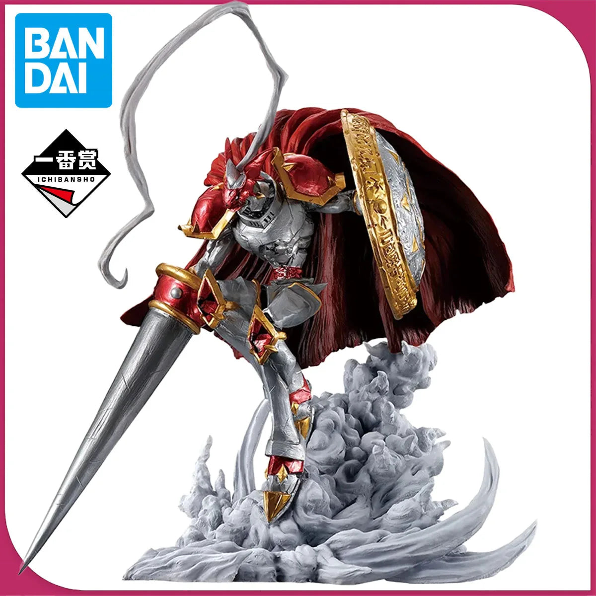 In Stock Bandai Ichiban Kuji Digimon Series Kongou Shizou Dukemon Figure B Prize Anime Figure Action Model Collectible Toys Gift
