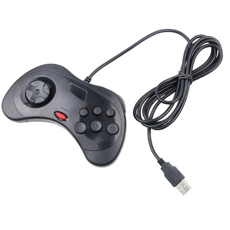 USB Wired Controller For Segas Saturn Gamepad JoyPad For SEGAs Saturn System Joystick