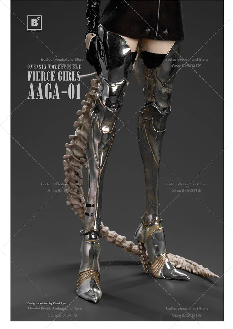 UNDERVERSE BC AAGA-01 1/6 Scale Fierce Girls Series Beautiful Chemistry Guard Female Soldier 12'' Action Figure Doll Collection