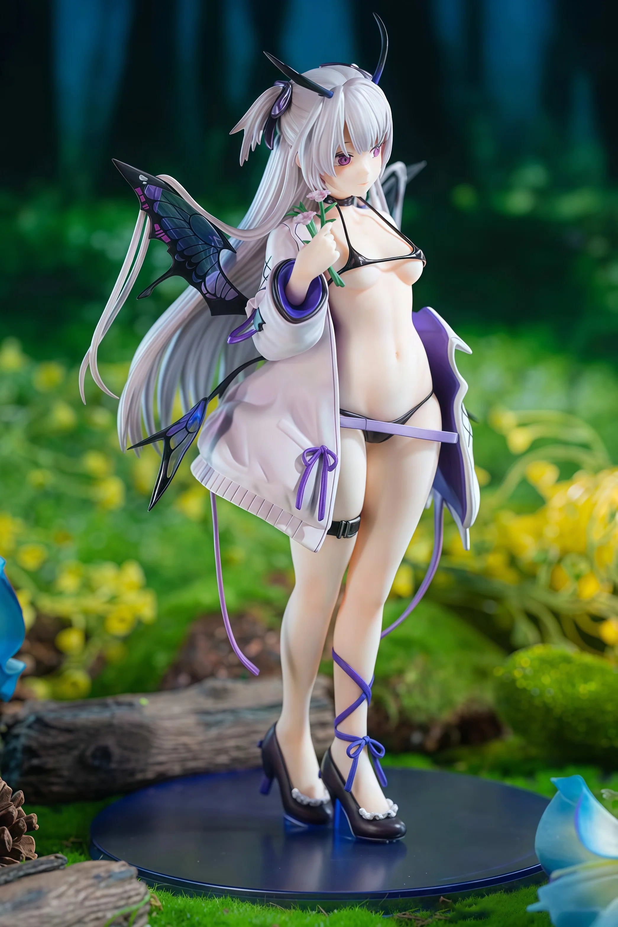 Demon Girl 23cm Standing Position Anime Figure Model Statue Collection Desktop Decoration Ornament Toys Gifts For Fans