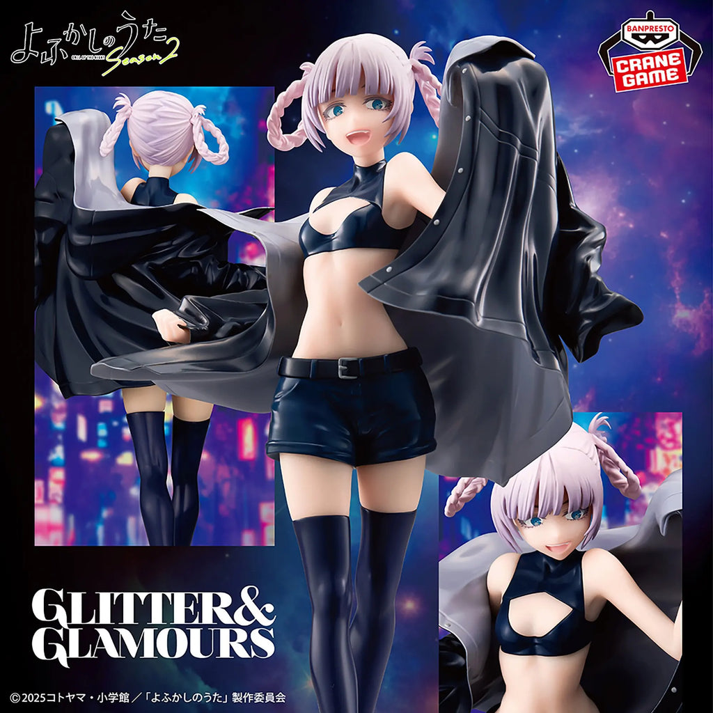 In Stock Original BANPRESTO GLITTER&GLAMOURS Yofukashi no Uta Nanakusa Nazuna Figure Anime Model Genuine Boxed Toy