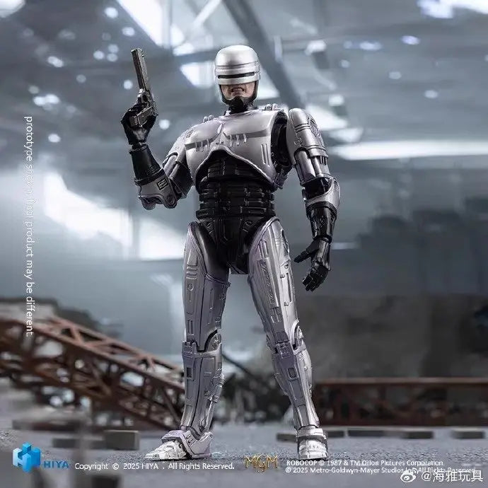 New Genuine Hiya 1/12 Robocop Mechanical War Machine Action Figure In Stock