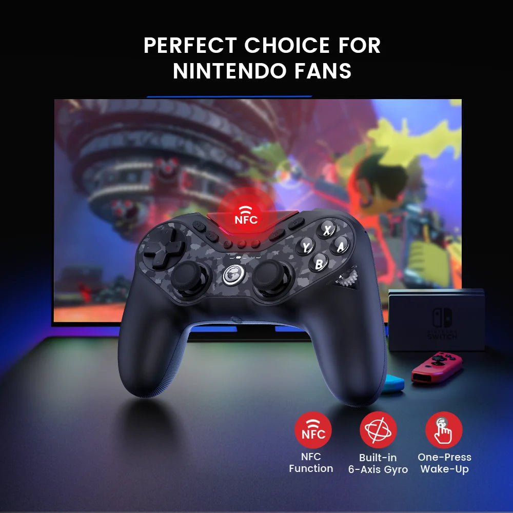 GameSir Tarantula Pro T3 Pro Wireless Gaming Controllers, Hall Effect gamepad, For PC/Nintendo Switch/Phones android & iPhone
