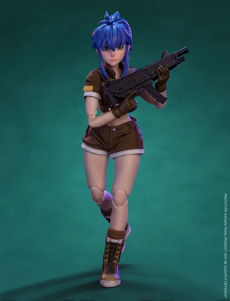 TUNSHI STUDIO METAL SLUG TS-012 1/12 Scale Female Soldier Leona 14.5cm Full Set Collectible Action Figure Model Doll