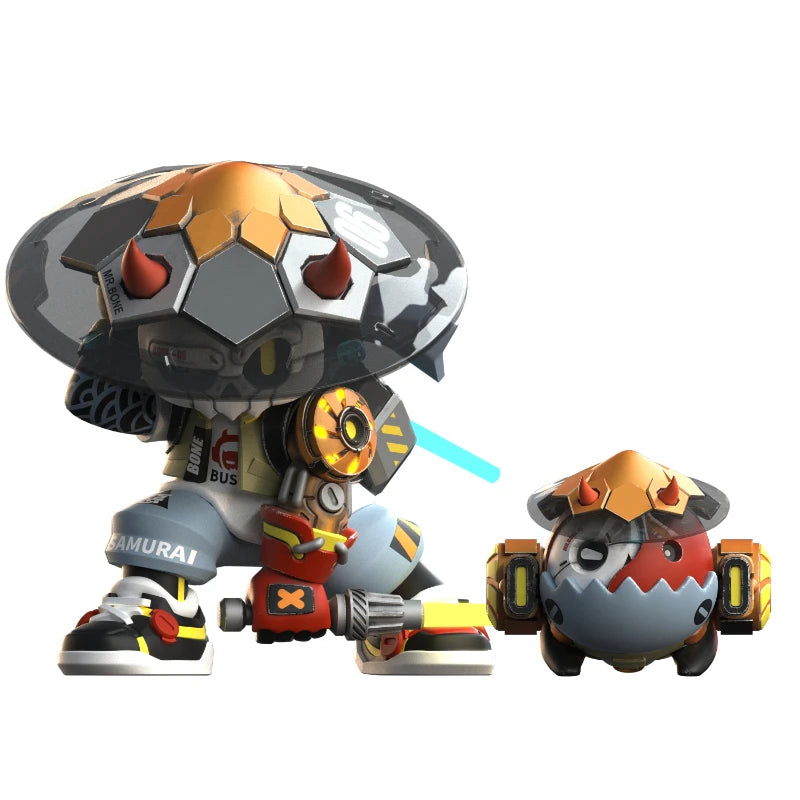 MR.BONE Dark Night Musashi 200% Super Large Scale Desktop Ornaments Licensed Out Of Print Limited Edition Figure Exquisite Gifts