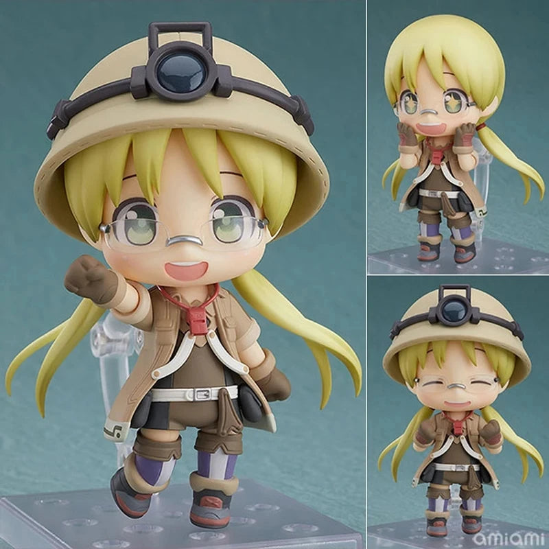 10cm Q Version Made In Abyss Riko Reg 1053# 1054# Anime Peripheral Action Figure Toys Doll Gift Desktop Decoration Fans Gifts