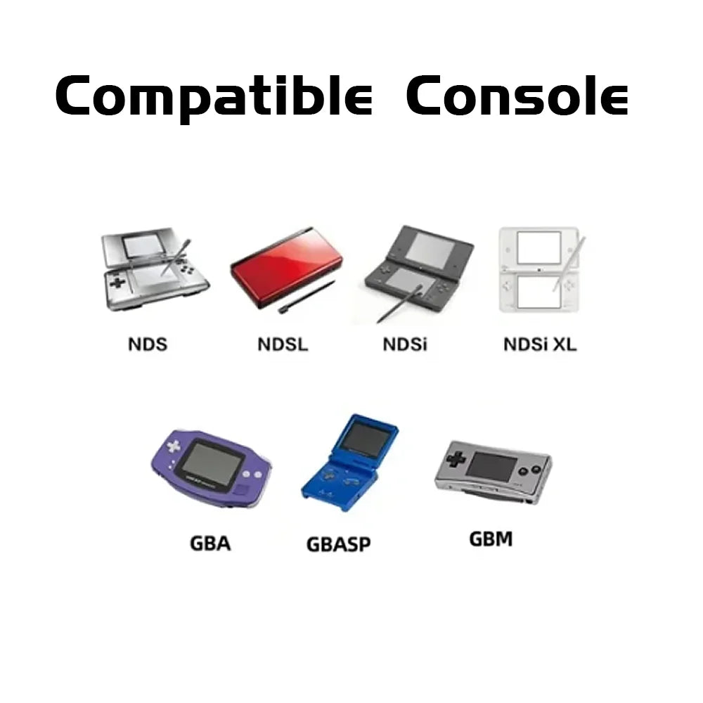 DGETG SCFW V2.0 GBA Flash Cart 5000+ Retro Games RTC 1M Flash NES Compatible with GBC GB NES DS Includes 8G TF Card
