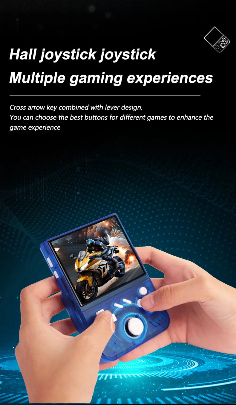 Retro Handheld 3.5-inch IPS Screen Video128GB Game Console Linux System