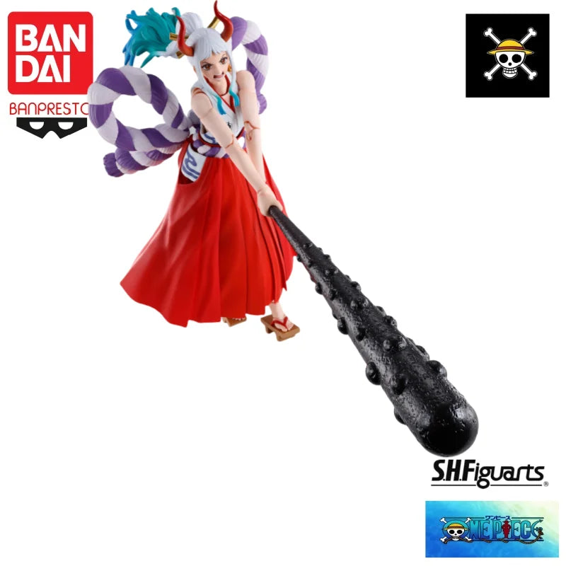 HOT Bandai Original In Stock One Piece Anime Shfiguarts SHF Yamato Action Figure Model Doll Brand New Boxed Garage Figure 18.5CM