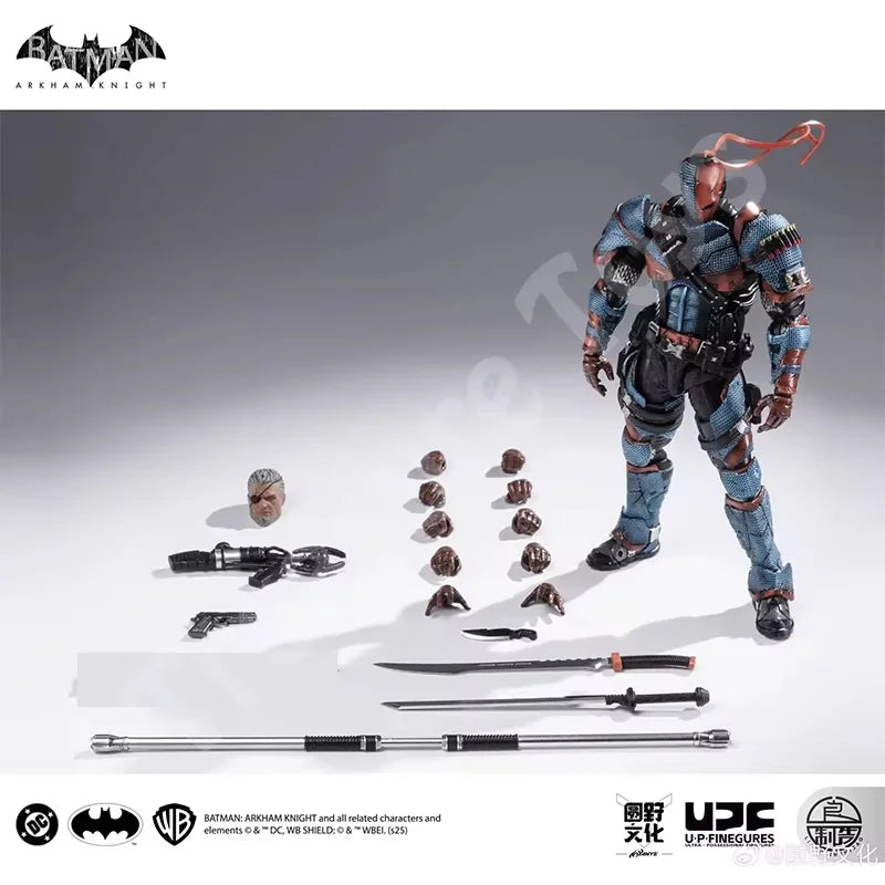 LPZZ ROUNO CUEURE DC002 1/12 Deathstroke Arkham Knight Finished Module Movable Batman Model 6-inches Action Anime Figure Toys