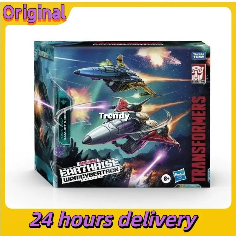 【Spot Goods】Hasbro Transformers War Original for Cybertron Earthrise WFC-E27 Ramjet Dirge Suit Voyager-class Anime Action Figure