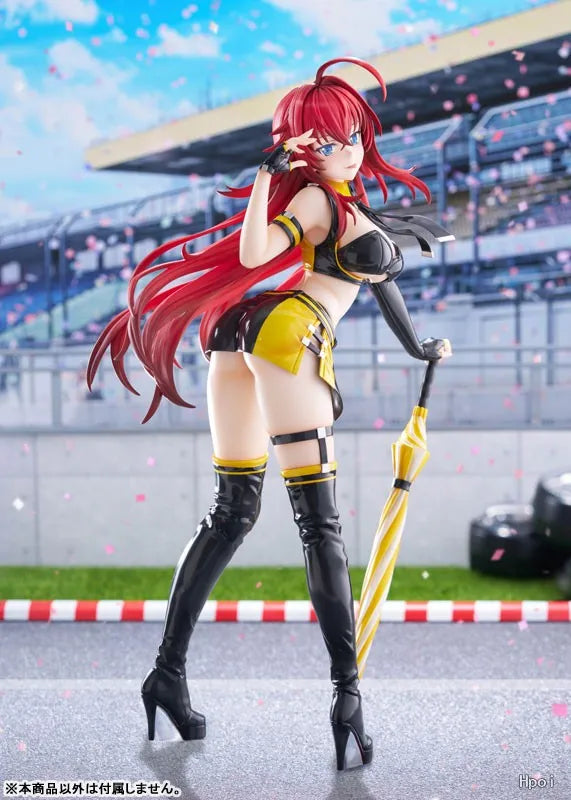 In Stock GOLDEN HEAD High School D×D HERO Rias Gremory Racing Queen Limited Edition 1/3.5 Scale Figure Toy Model Collection