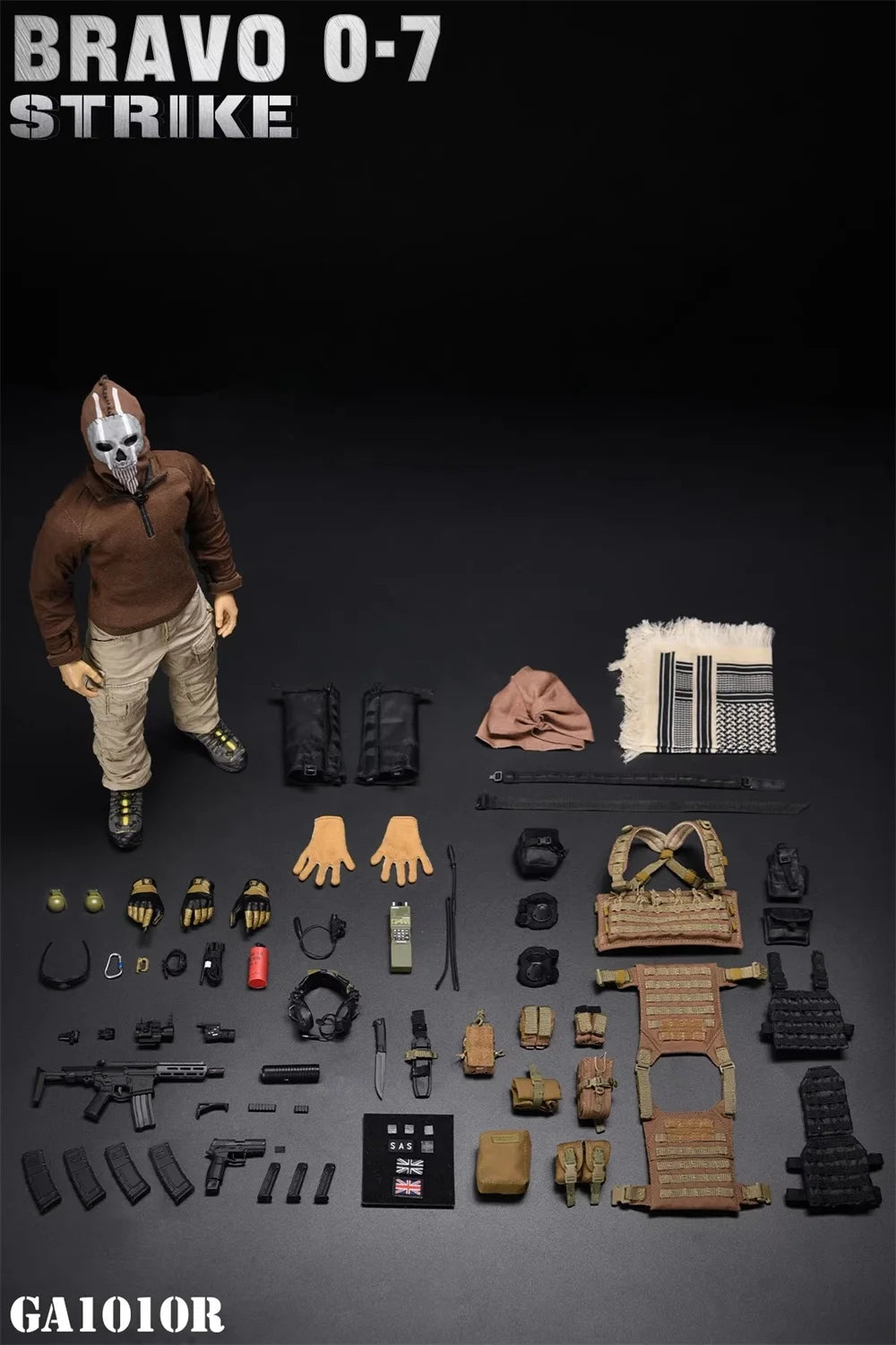 Big Sales 1/6th Easy&Simple ES GA1010R Call Soldier Man The Duty Soap Action Figure Ghost Full Set Moveable About 12" For Fans