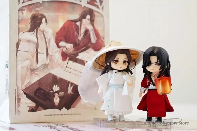 Dalam Stok Senyum Baik GSC Boneka Nendoroid Heaven Pakaian Berkat Resmi Set Xie Lian 14cm PVC Figur Anime Model Aksi Mainan
