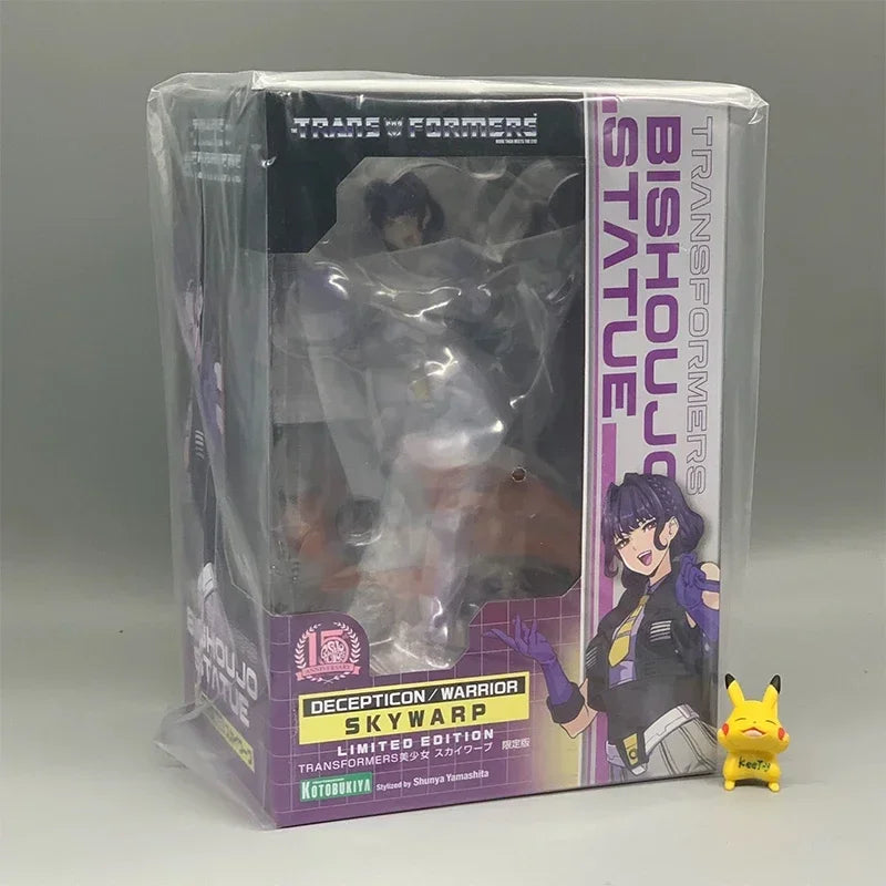 Kotobukiya Original Genuine 1/7 Hasbro Transformers Skywarp Decepticons Bishoujo Statue 21.5cm Collections Model Toy Figure Gift