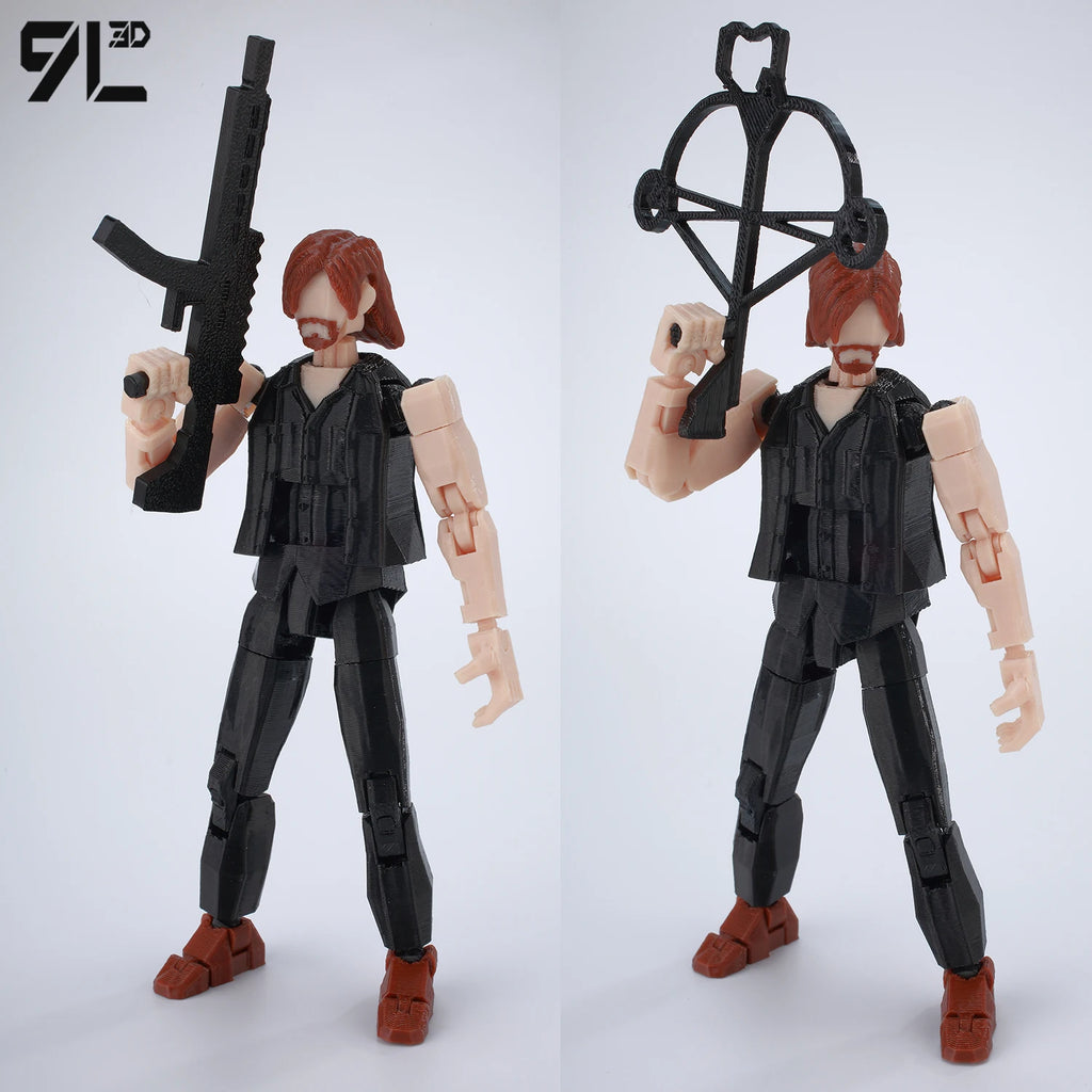 9L3D Lucky13 The Walking Dead Multi Jointed Anime Figure Collectible Full Body Movable Robot Cool Anime Figure for Birthday Gift