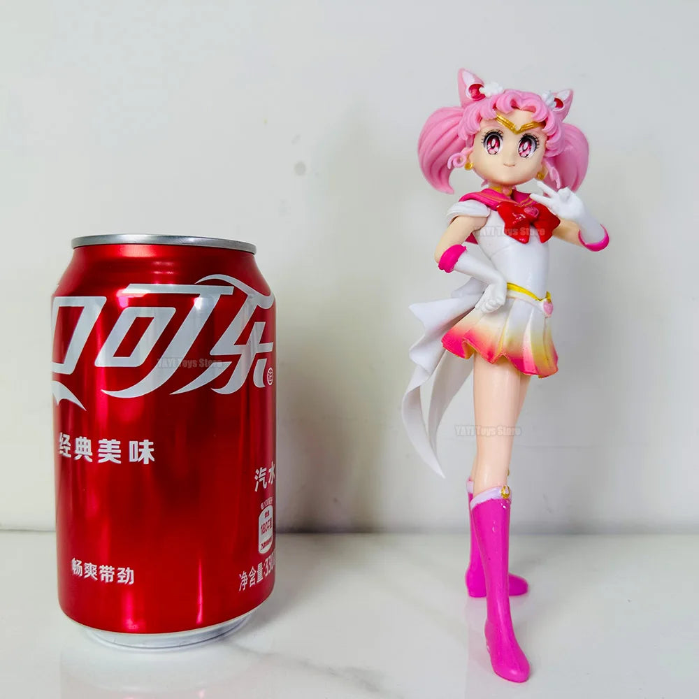 17 см красива пазителка Sailor Moon Cosmos аниме фигурка от филма Glitter Glamours Super Sailor Chibi Moon екшън фигурка играчка подарък