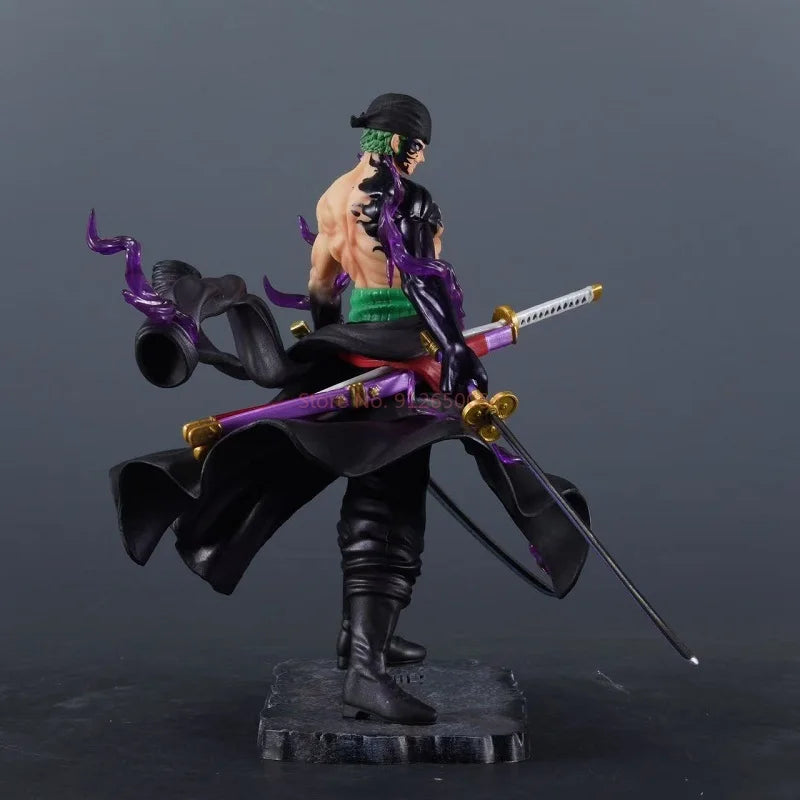 One Piece Anime Figure Roronoa Zoro Anime Figurine Double-Pole 24cm Pvc Model Collection Decoration Cartoon Kids Toys Xmas Gift
