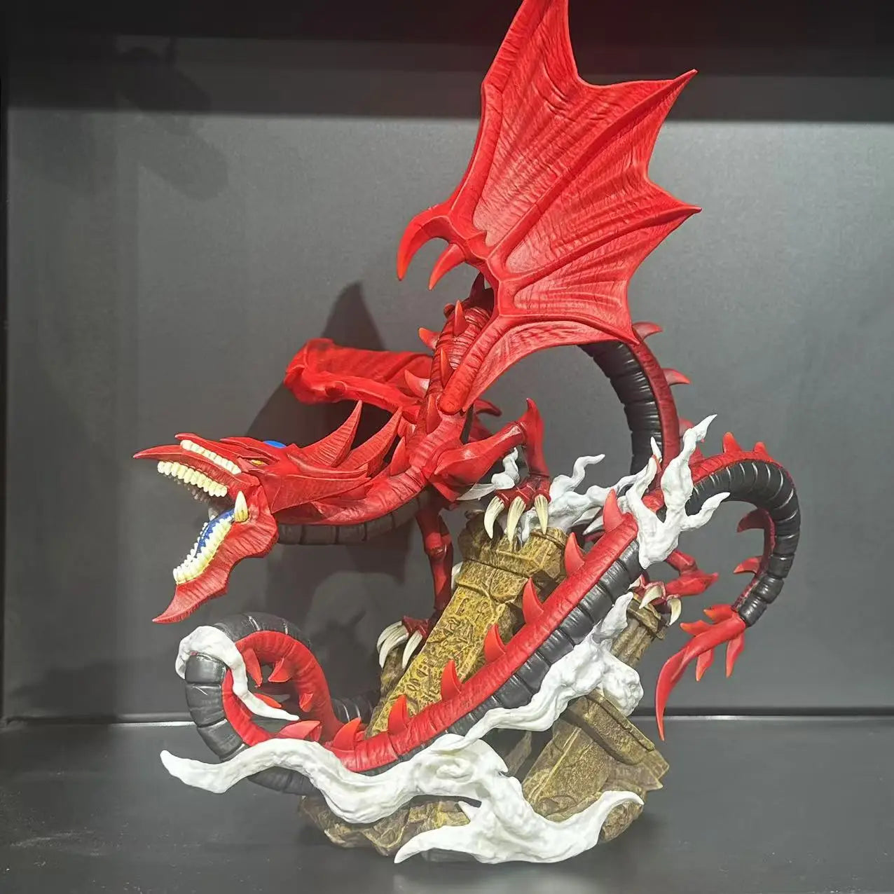 32CM Yu-Gi-Oh Figure Slifer the Sky Dragon Anime Duel Monsters Action Figurine LEGION PVC Gk Statue Model Doll Collection Toys