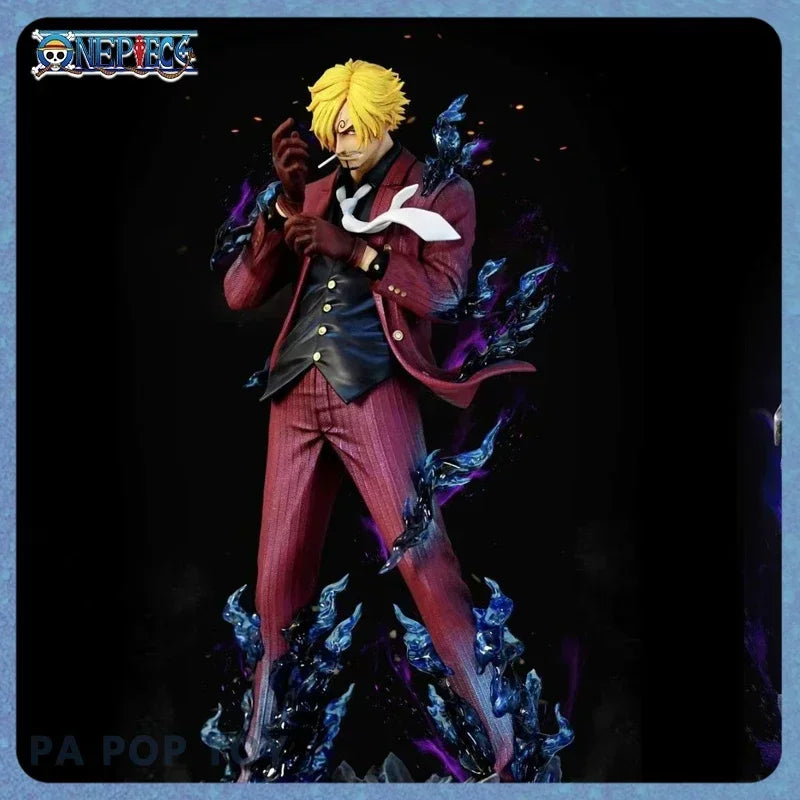 25 cm One Piece Anime-Charakter, der Sanji raucht, PVC-Actionfigur, Modell, Statue, Dekoration, Sammlung, Spielzeug, Geburtstagsgeschenk