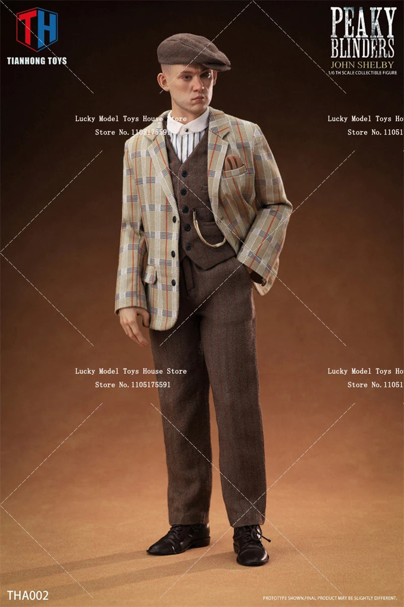 1/6 Peaky Blinders John Shelby Movie Man Action Figure Mini Hunter Rifle Model Ornament THTOYS THA002 12" Full Set Soldier Gift