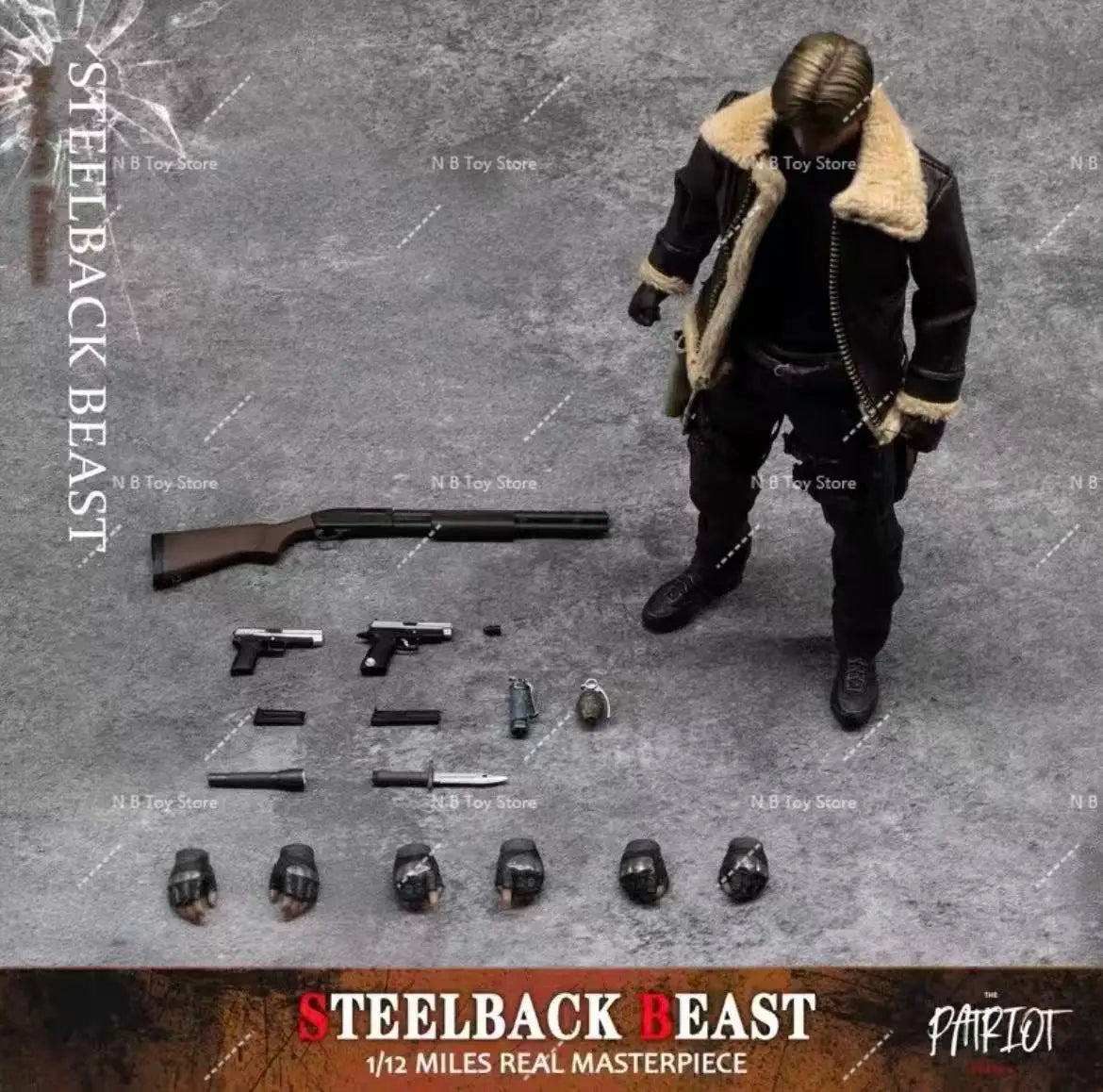 Spot Goods Patriot Studio Leon S Kennedy STEELBACK BEAST Multiple Accessories 6-inch Action Figures Gift Collection