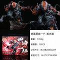 22cm GK Statue Bleach Ichigo Kurosaki Hollow Mask Attacking Pose Anime Figure Model Statue Desktop Decoration